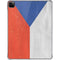 Czech Republic Flag Distressed iPad Pro 11in (2024) Clear Case